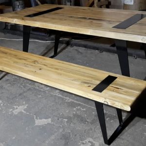 Vintage Reclaimed Wood Dining Table